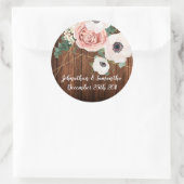 6 - 3" Favor Stickers Geometrische Tuin Roos Schuu (Tas)