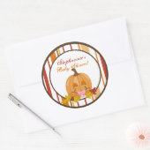 6 - 3" Favor Stickers herfst Herfst pompoen Baby (Envelop)