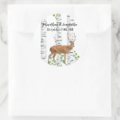 6 - 3" Favor Stickers Herten Doe Woodland Buck Lab (Tas)