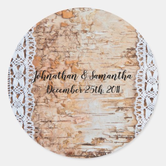 6 - 3"Favor Stickers Land Schuur Houten Kant Trim (Voorkant)