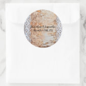 6 - 3"Favor Stickers Land Schuur Houten Kant Trim (Tas)