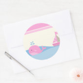 6 - 3" Favor Stickers Naut Sail Boat Whale (Envelop)
