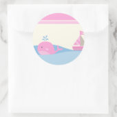 6 - 3" Favor Stickers Naut Sail Boat Whale (Tas)