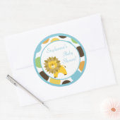 6 - 3" Favor Stickers Oerwoud King Lion Safari (Envelop)