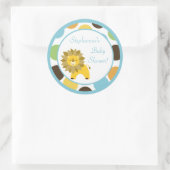 6 - 3" Favor Stickers Oerwoud King Lion Safari (Tas)