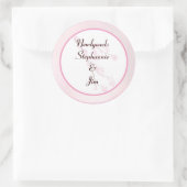 6 - 3" Favor Stickers Roze Kersenbloesem (Tas)