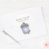 6 - 3" Favor Stickers Summer Country Wedding Roest (Envelop)