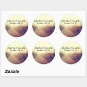 6 - 3"Favor Stickers Sunrise Pathway Walkway Pat (Vel)