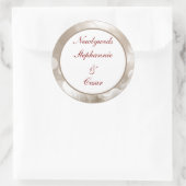 6 - 3"Favor Stickers Wintervervaging (Tas)