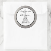 6 - 3" Favor Stickers Zwart Eiffeltoren (Tas)