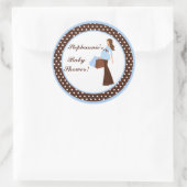 6 - 3" Favoriet Stickers Blue Mod Mom Polka Dots (Tas)