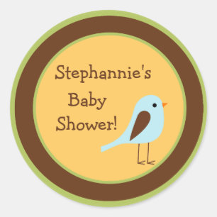 6 - 3" Favoriet Stickers Bos Vrienden Vogel