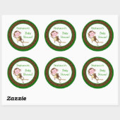 6 - 3" Favoriet Stickers Monkey Swing Oerwoud Safa (Vel)