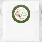 6 - 3" Favoriet Stickers Monkey Swing Oerwoud Safa (Tas)