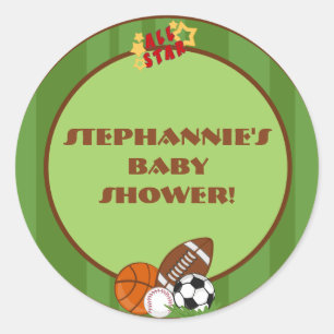 6 - 3" Favoriete Stickers All-Star Green