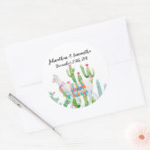 6 - 3" Favoriete Stickers Boho Llama Bohemian Cact (Envelop)