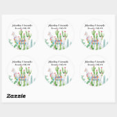 6 - 3" Favoriete Stickers Boho Llama Bohemian Cact (Vel)
