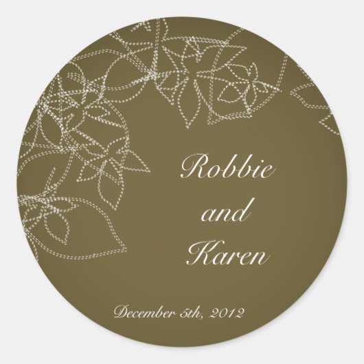 6 - 3" Favoriete Stickers Herfst Bloemen Herfst Br (Voorkant)