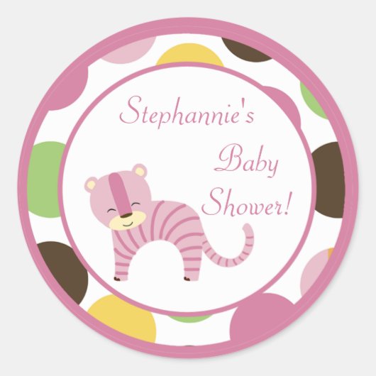 6 - 3" Favoriete Stickers Oerwoud Queen Tiger Safa (Voorkant)