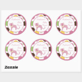 6 - 3" Favoriete Stickers Oerwoud Queen Tiger Safa (Vel)