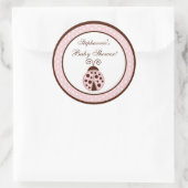 6 - 3" Favoriete Stickers Roze lieveheersbeestje (Tas)