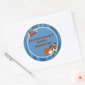 6 - 3"gunst Stickers All-Star blauw (Envelop)