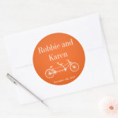 6 - 3" gunst Stickers grillig Sinaasappel dubbelfi (Envelop)