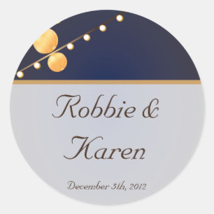 6 - 3"gunst Stickers Moderne Document Lantaarns op