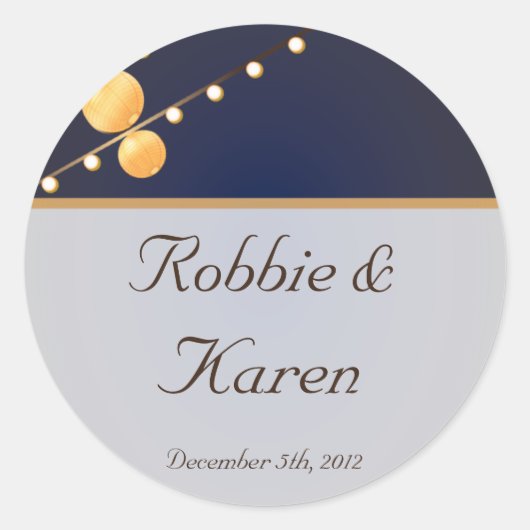 6 - 3"gunst Stickers Moderne Document Lantaarns op (Voorkant)