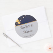 6 - 3"gunst Stickers Moderne Document Lantaarns op (Envelop)