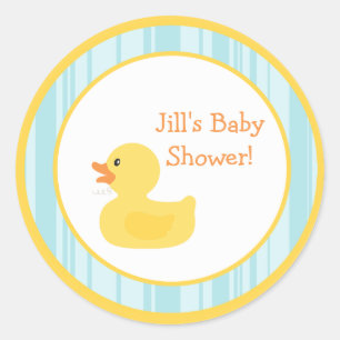 6 - 3"gunst Stickers Rubber Ducky Bubbles