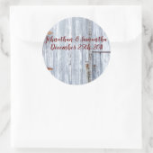 6 - 3"gunst Stickers Witte Wash Houten Schuurdeur (Tas)