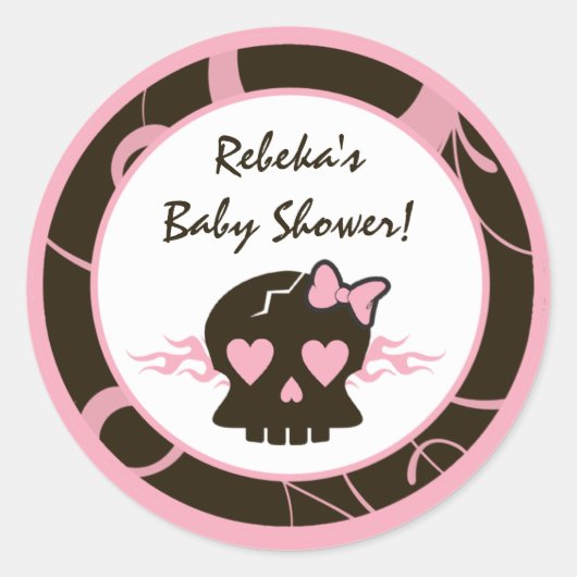 6 - 3-inch favoriete Stickers Girly Pink Punk sche (Voorkant)