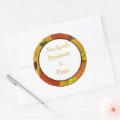 6 - 3"Stickers loof bladeren Ronde Sticker (Envelop)