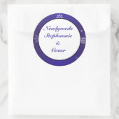6 - 3"Stickers Wit Sneeuwvlokken Ronde Sticker (Tas)