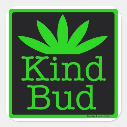 6 - 3"vierkante Kind Bud Stickers (Voorkant)