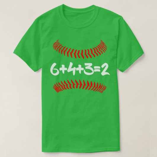 6 4 3 2 Baseball mama en papa 6432 wiskunde T T-shirt (Design voorkant)
