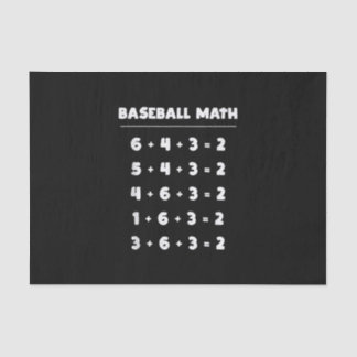 6 4 3 2 Baseball-Wiskunde - Softball-spel bij het  Tissuepapier
