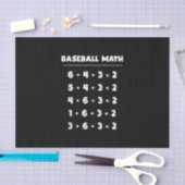 6 4 3 2 Baseball-Wiskunde - Softball-spel bij het Tissuepapier (Craft)