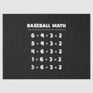 6 4 3 2 Baseball-Wiskunde - Softball-spel bij het Tissuepapier