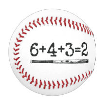 6+4+3=2 Grappig Baseball Double Play Baseman Numbe