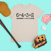 6+4+3=2 Grappig Baseball Double Play Baseman Numbe T-shirt