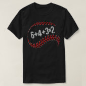 6+4+3=2 Tweemaal afspeelbare Baseball Player Fun B T-shirt (Design voorkant)