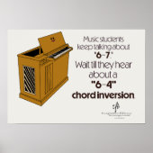 6-4 Chord Inversion SPECIAL Off-White Poster (Voorkant)
