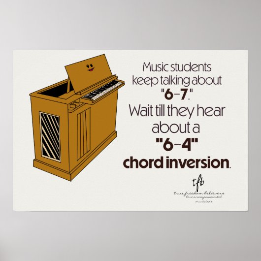 6-4 Chord Inversion SPECIAL Off-White Poster (Voorkant)