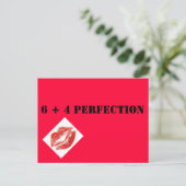 6 + 4 PERFECTIE BRIEFKAART (Staand voorkant)