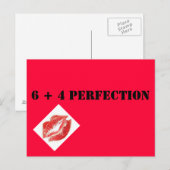 6 + 4 PERFECTIE BRIEFKAART (Voorkant / Achterkant)