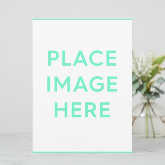 6,5 inch x 8,75 inch flat Kaart (Staand voorkant)