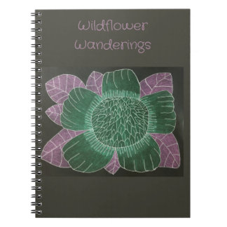6,5 inch x 8,75 inch Wildflower Wanderings-Notitie Notitieboek