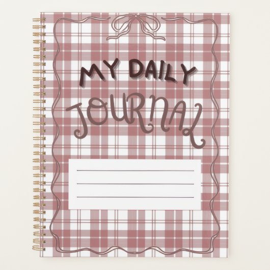 6.5" x 8.75" Classic Notebook Planner (Voorkant)